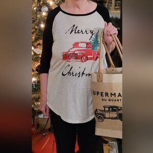 Revel Supply Xmas Raglan Tee M/L